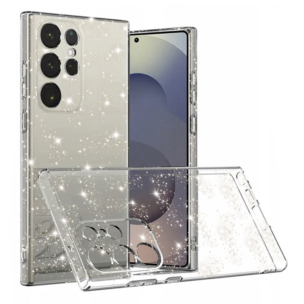 Capa para Samsung Galaxy S25 Ultra S938, Techsuit, SparkleSkin, Transparente