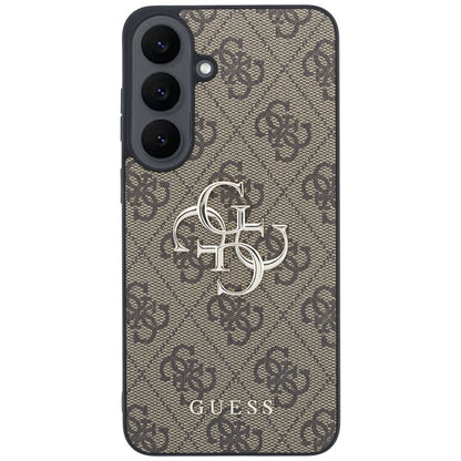 Capa para Samsung Galaxy S26 FE S741, Guess, Logótipo Metálico 4G, Castanha