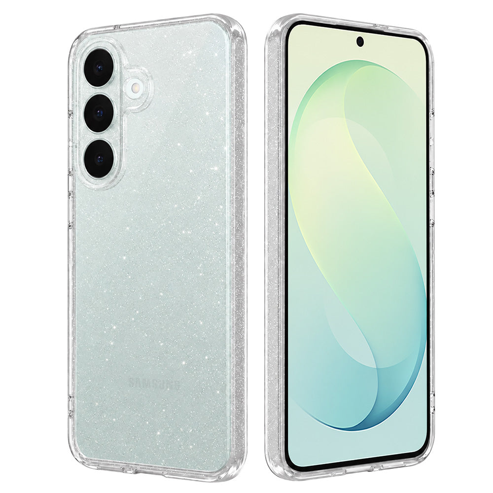 Capa para Samsung Galaxy S26 FE S741 / S25 FE, Techsuit, SparkleSkin, Transparente