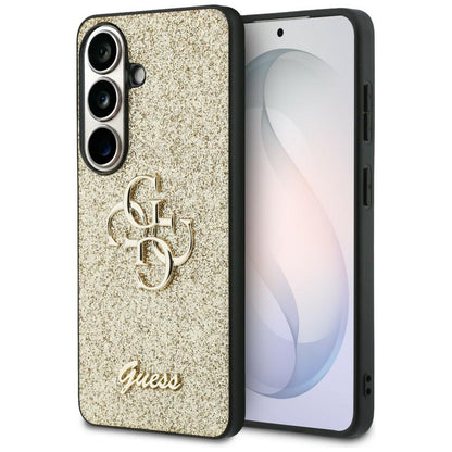 Capa para Samsung Galaxy S26 S942, Guess, Fixed Glitter Big 4G Metal Frame, Dourada