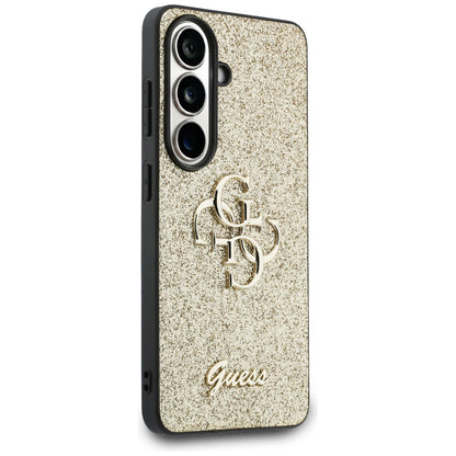 Capa para Samsung Galaxy S26 S942, Guess, Fixed Glitter Big 4G Metal Frame, Dourada