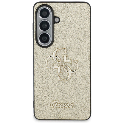 Capa para Samsung Galaxy S26 S942, Guess, Fixed Glitter Big 4G Metal Frame, Dourada