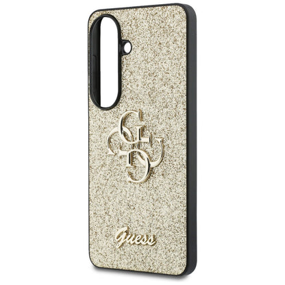Capa para Samsung Galaxy S26 S942, Guess, Fixed Glitter Big 4G Metal Frame, Dourada