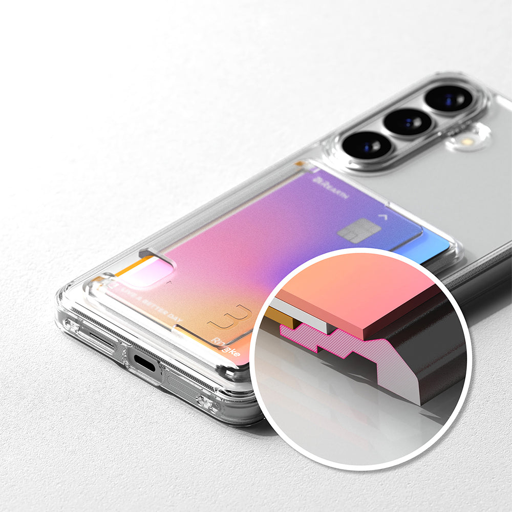 Case for Samsung Galaxy S26 Plus, Ringke, Fusion Card, Transparent