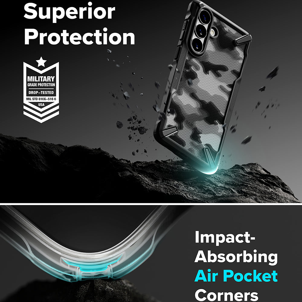 Capa para Samsung Galaxy S26 Plus S947, Ringke, Fusion X, Camuflagem