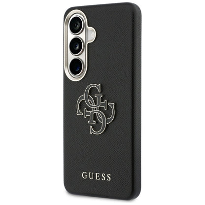 Capa para Samsung Galaxy S26 Plus S947, Guess, 4G Grained Big and Classic Logo, Preta