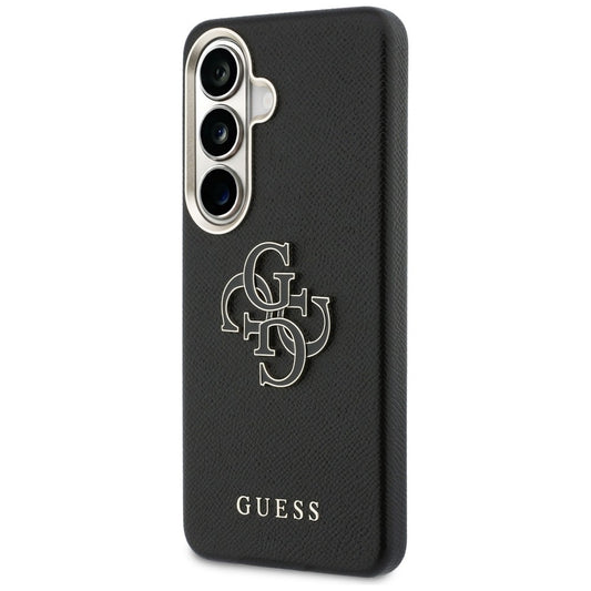 Capa para Samsung Galaxy S26 Plus S947, Guess, 4G Grained Big and Classic Logo, Preta