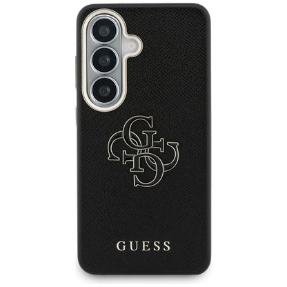 Capa para Samsung Galaxy S26 Plus S947, Guess, 4G Grained Big and Classic Logo, Preta