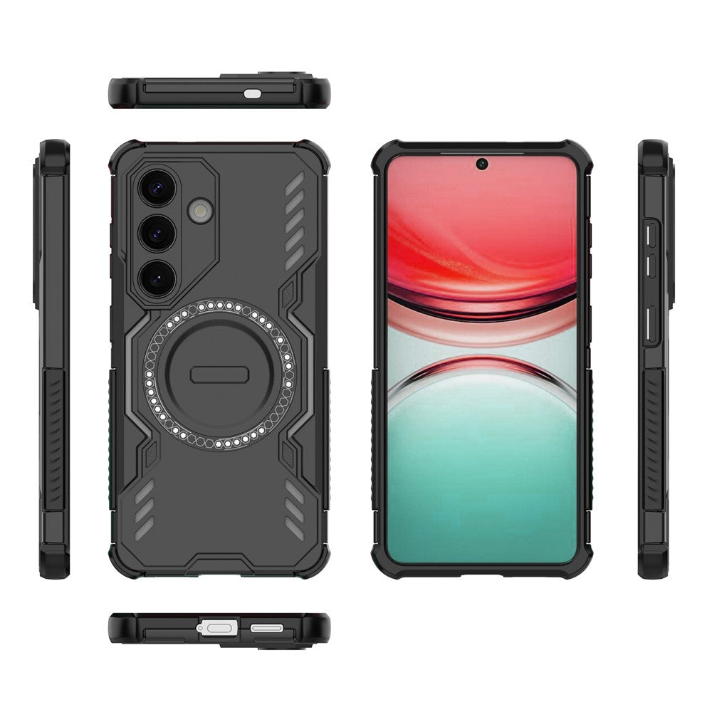 Capa MagSafe para Samsung Galaxy S26 Plus S947, Techsuit, ArmorMag, Preta