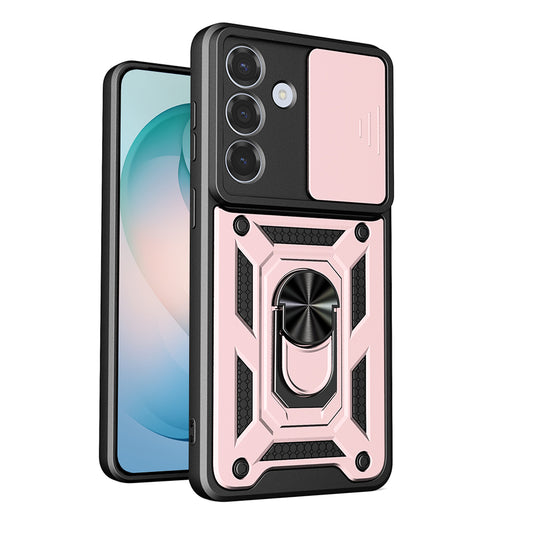 Capa para Samsung Galaxy S26 Plus, Techsuit, CamShield, Rosa Dourado