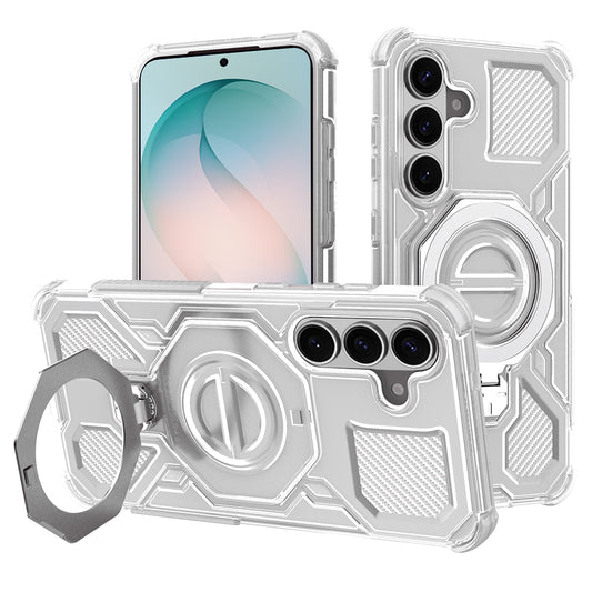 Capa para Samsung Galaxy S26 Plus, Techsuit, Carbon Shield Pro, Branca.