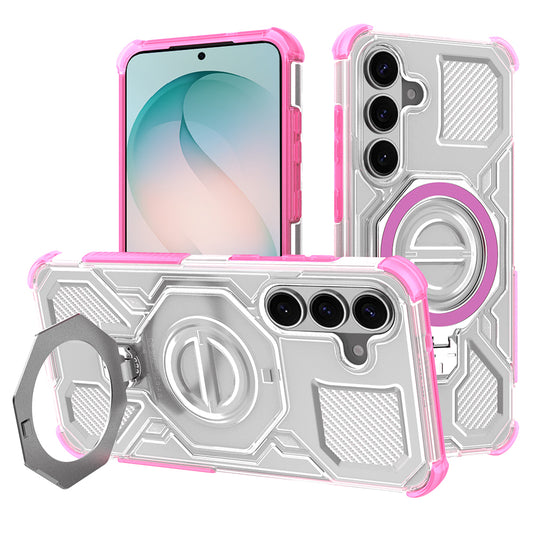 Capa para Samsung Galaxy S26 Plus, Techsuit, Carbon Shield Pro, Rosa