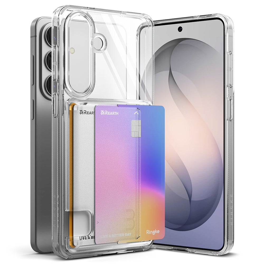 Capa para Samsung Galaxy S26 S942, Ringke, Fusion Card, Transparente