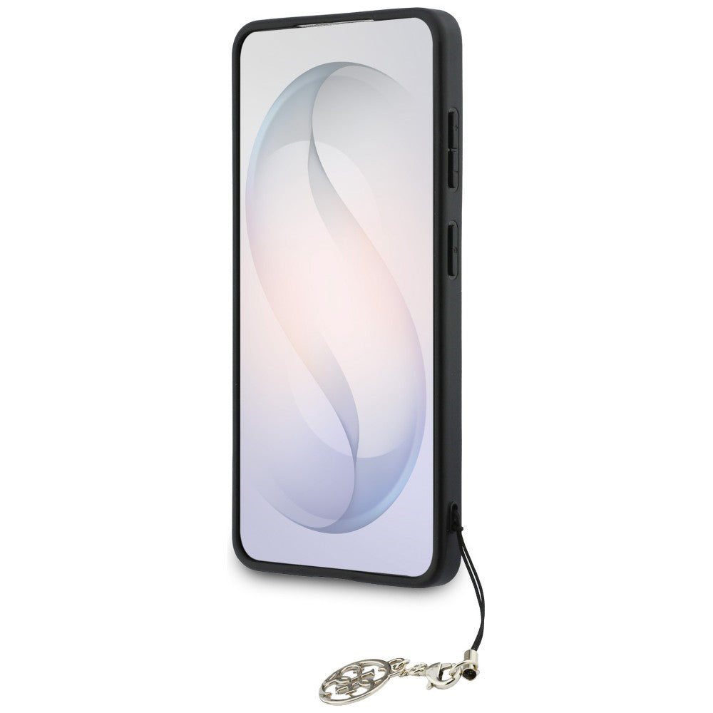 Capa para Samsung Galaxy S26 S942, Guess, 4G Classic Logo Charm, Preta