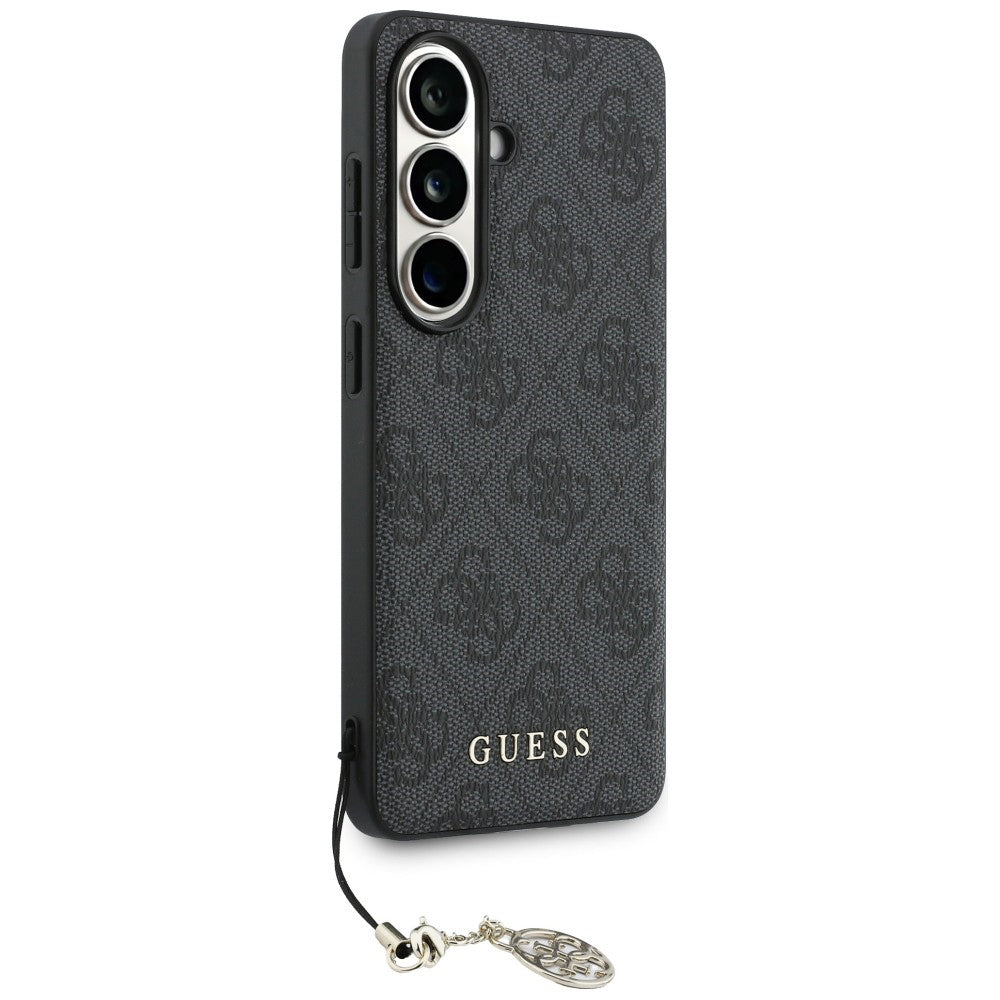 Capa para Samsung Galaxy S26 S942, Guess, 4G Classic Logo Charm, Preta