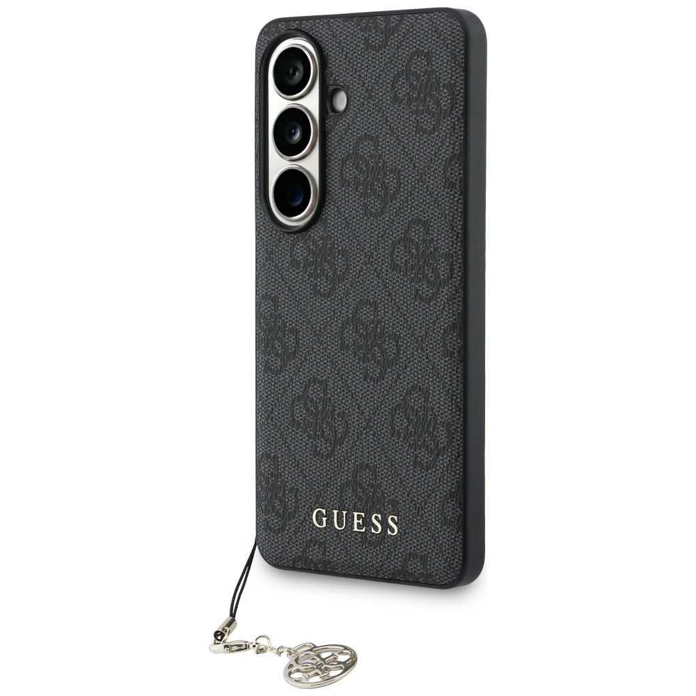 Capa para Samsung Galaxy S26 S942, Guess, 4G Classic Logo Charm, Preta