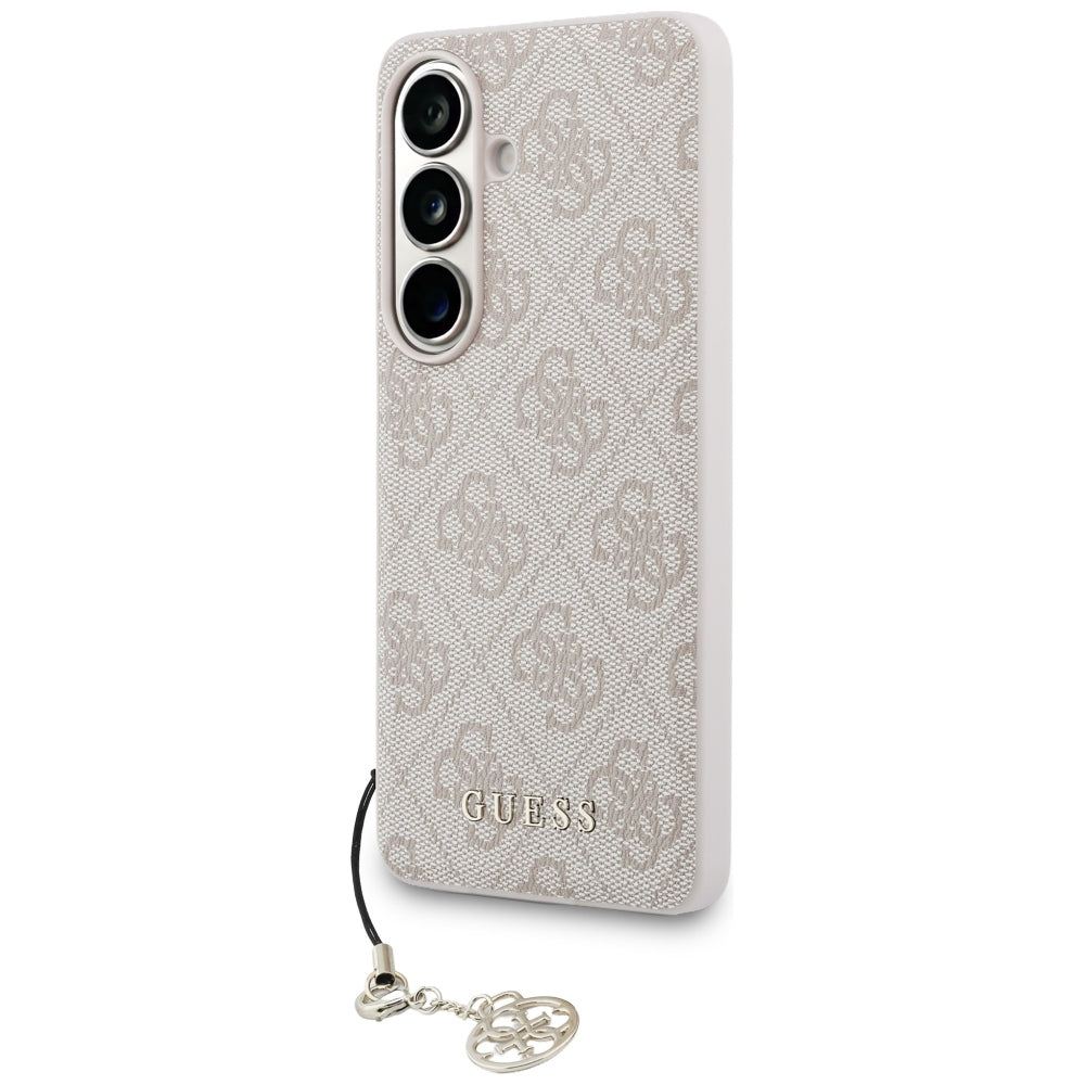 Capa para Samsung Galaxy S26 S942, Guess, 4G Classic Logo Charm, Rosa