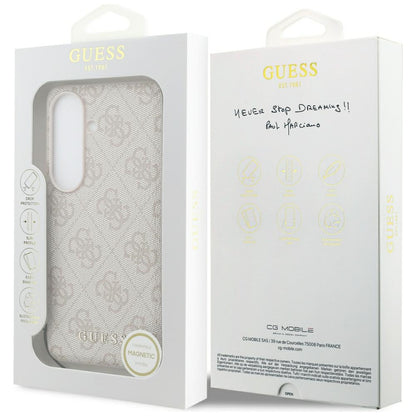 Capa para Samsung Galaxy S26 S942, Guess, 4G Classic Logo Charm, Rosa