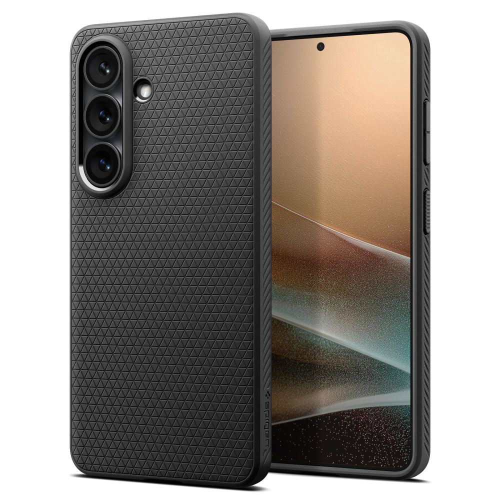 Capa para Samsung Galaxy S26 S942, Spigen, Liquid Air, Preta Fosca ACS10726