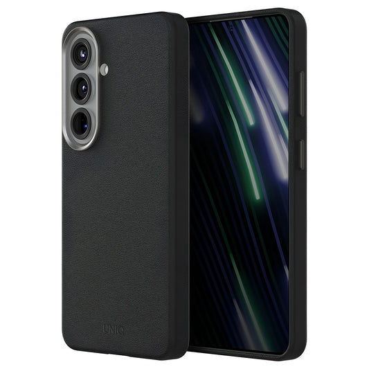 Capa para Samsung Galaxy S26 S942, UNIQ, Lyden Leatherette, Preta