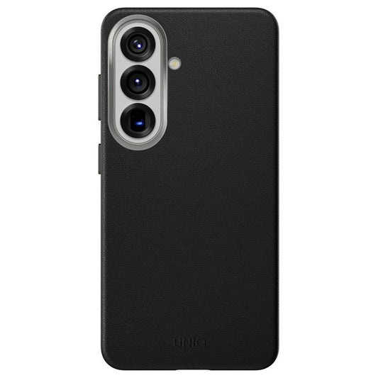 Capa para Samsung Galaxy S26 S942, UNIQ, Lyden Leatherette, Preta
