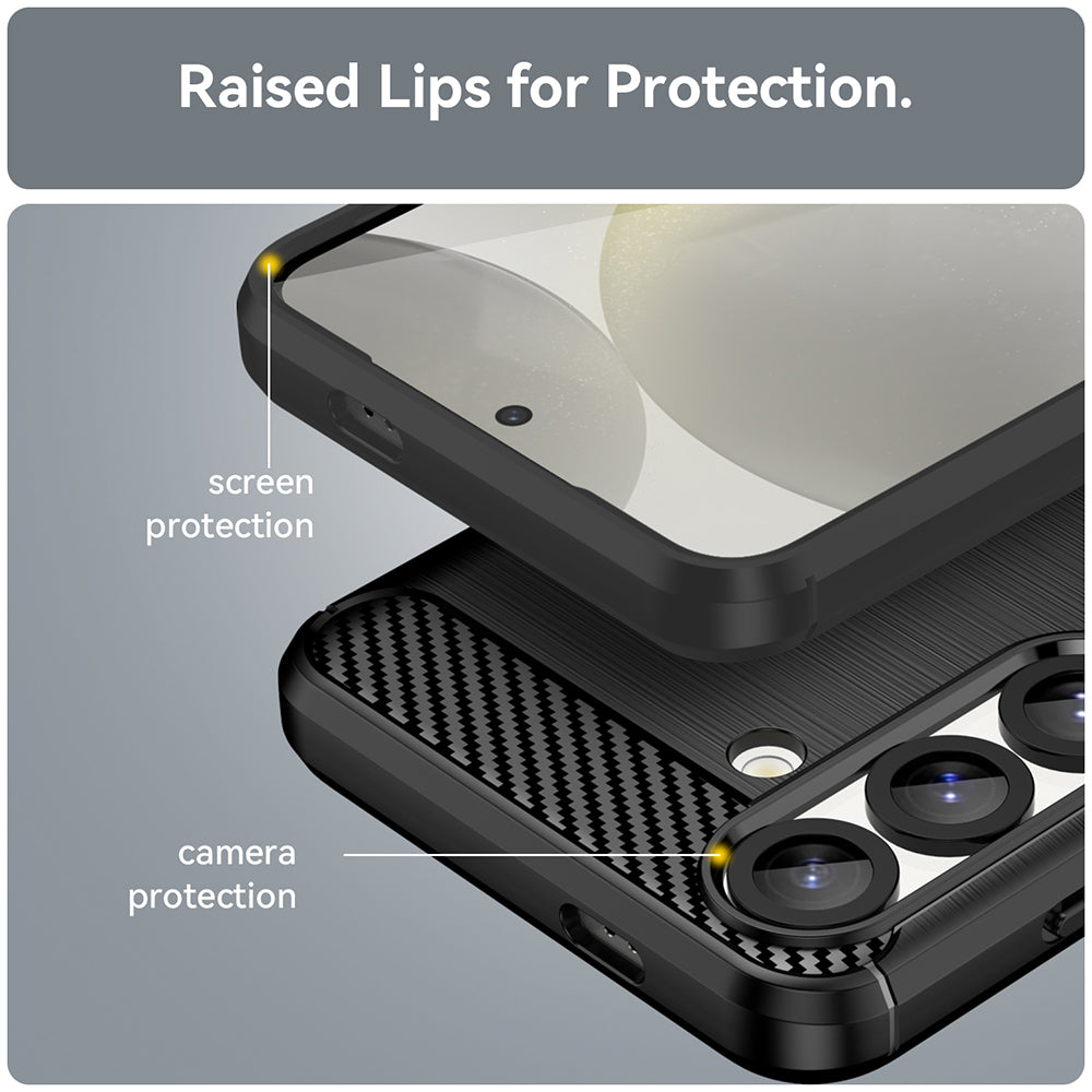 Capa para Samsung Galaxy S26, Techsuit, Carbono, Preta