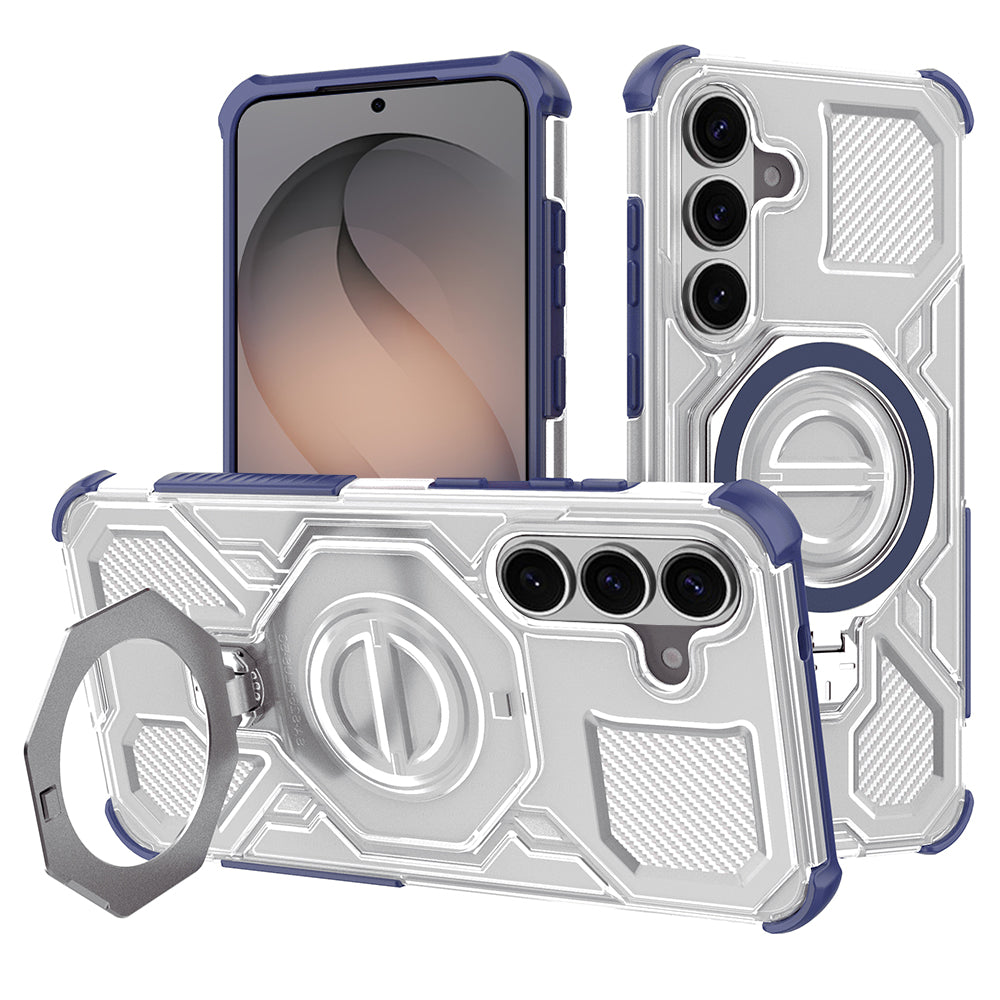 Capa para Samsung Galaxy S26 S942, Techsuit, Carbon Shield Pro, Azul.