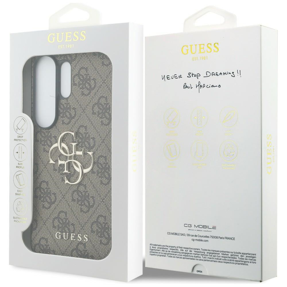 Capa para Samsung Galaxy S26 Ultra S948, Guess, 4G Big Logo, Castanho