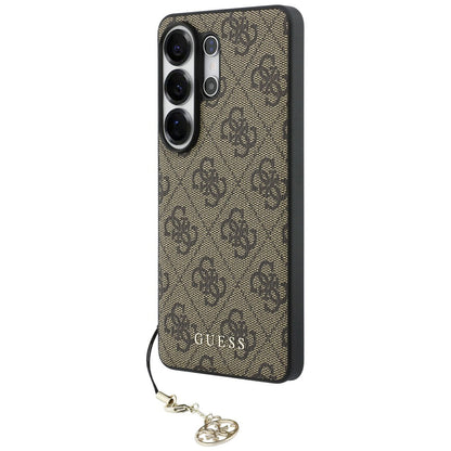 Capa para Samsung Galaxy S26 Ultra S948, Guess, 4G Classic Logo Charm, Castanho