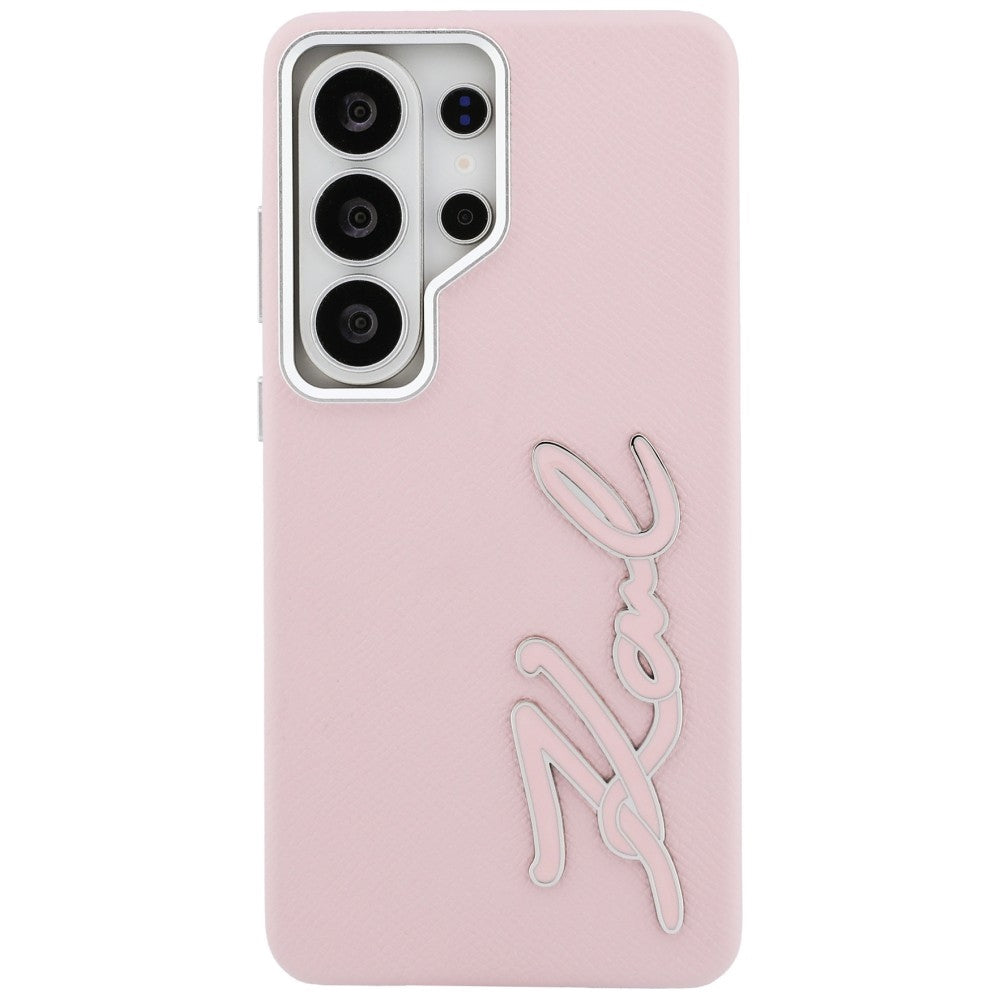 Case for Samsung Galaxy S26 Ultra S948, Karl Lagerfeld, Signature Resin Logo, Pink