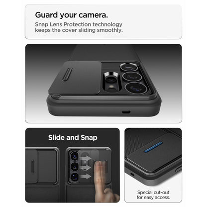 Capa para Samsung Galaxy S26 Ultra S948, Spigen, Optik Armor, Preta ACS10687