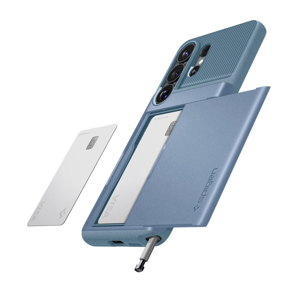 Capa para Samsung Galaxy S26 Ultra S948, Spigen, Slim Armor CS, Azul ACS11225