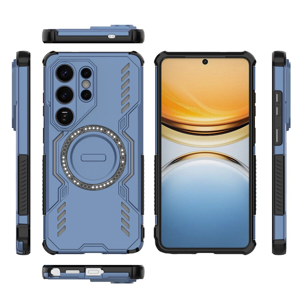 Capa MagSafe para Samsung Galaxy S26 Ultra S948, Techsuit, ArmorMag, Azul