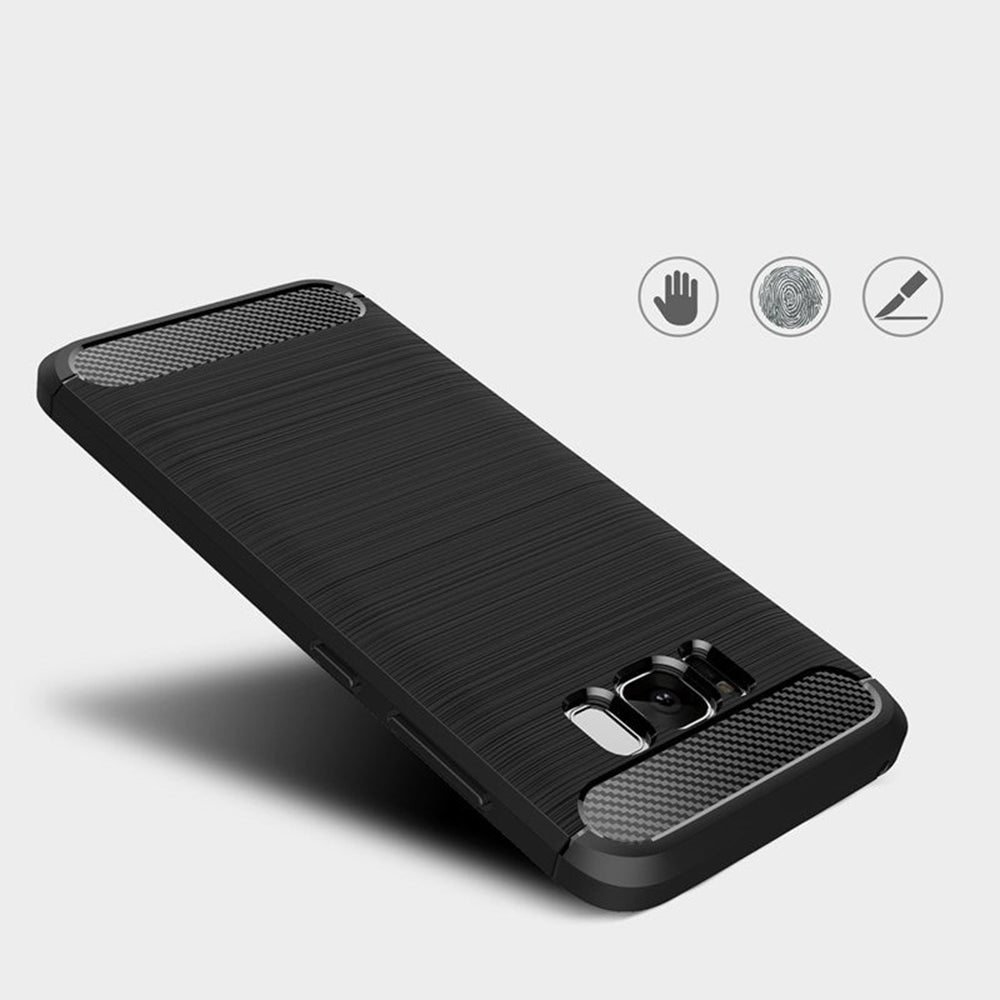 Capa para Samsung Galaxy S8 G950, Techsuit, Carbono, Preta