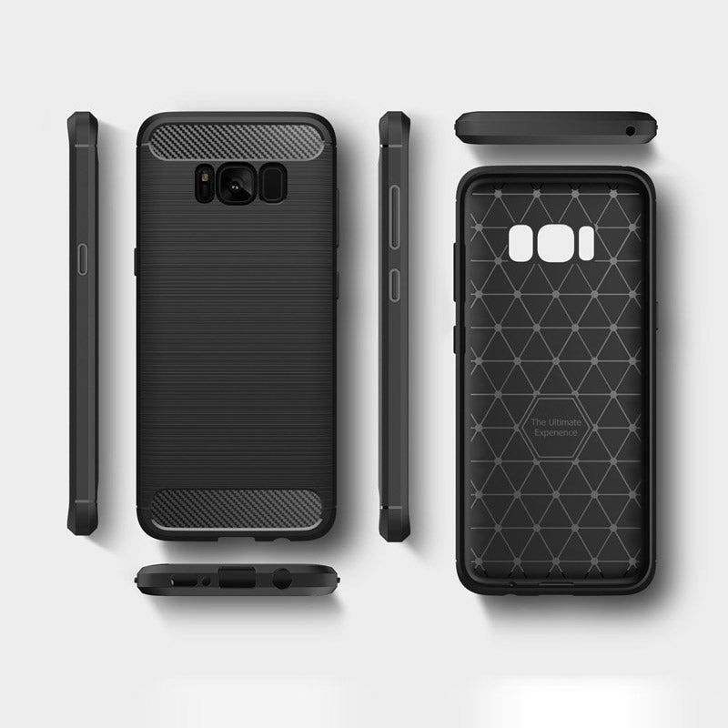 Capa para Samsung Galaxy S8 G950, Techsuit, Carbono, Preta