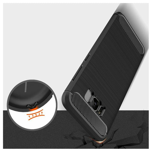 Capa para Samsung Galaxy S8+ G955, Techsuit, Carbono, Preta