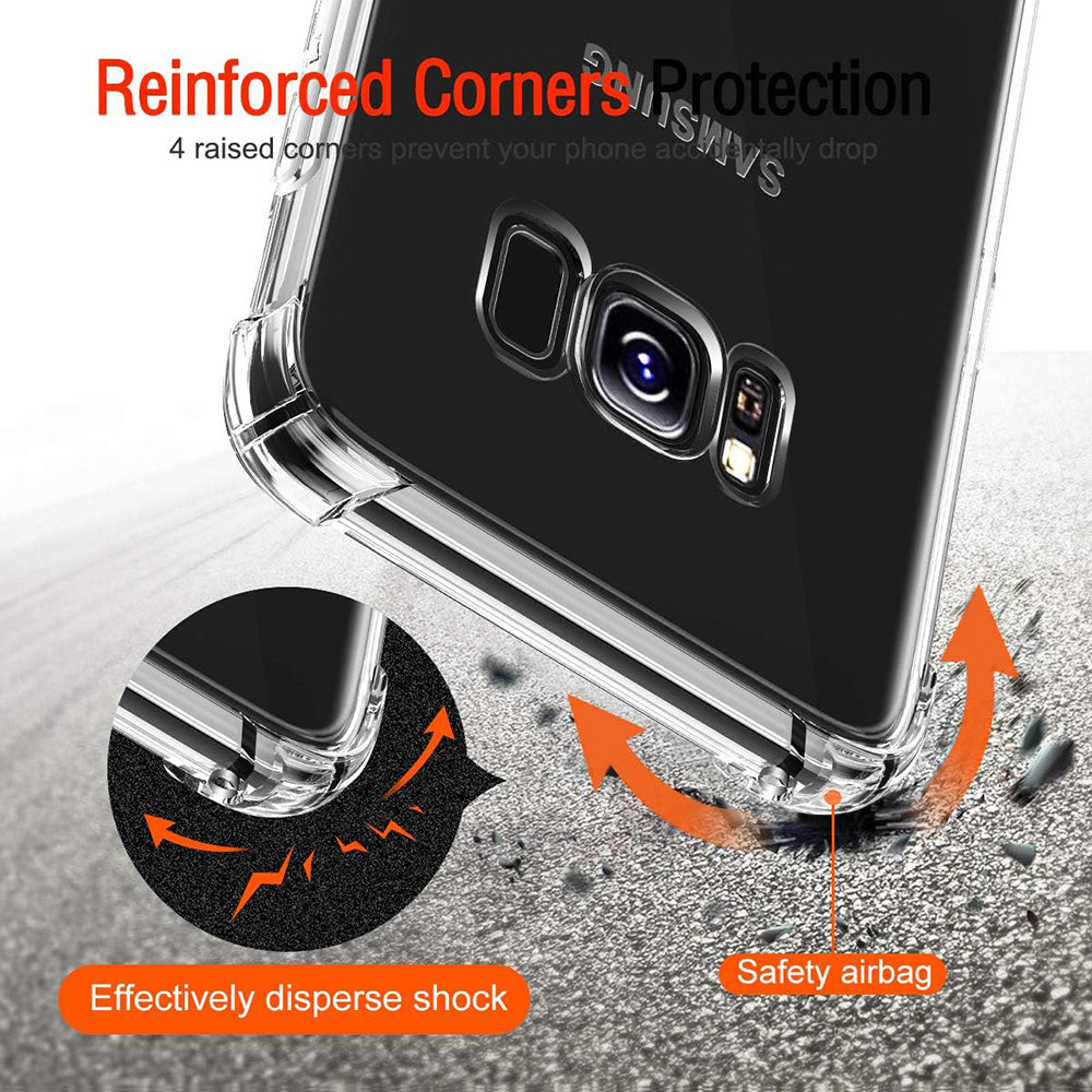Capa para Samsung Galaxy S8+ G955, Techsuit, Shockproof Clear, Transparente