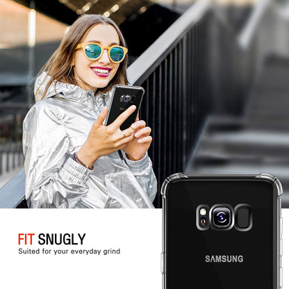 Capa para Samsung Galaxy S8+ G955, Techsuit, Shockproof Clear, Transparente