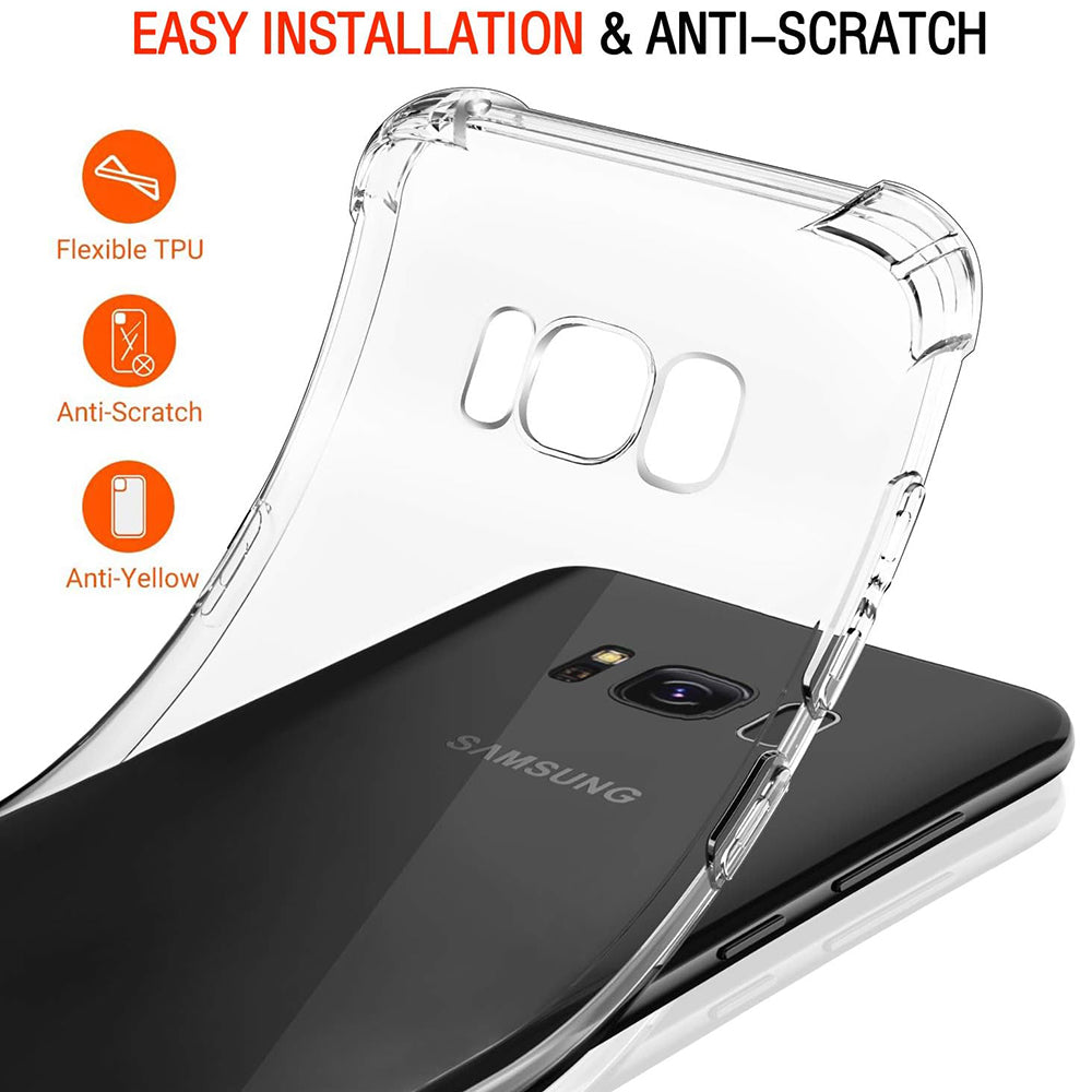 Capa para Samsung Galaxy S8+ G955, Techsuit, Shockproof Clear, Transparente