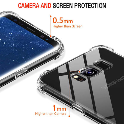 Capa para Samsung Galaxy S8+ G955, Techsuit, Shockproof Clear, Transparente