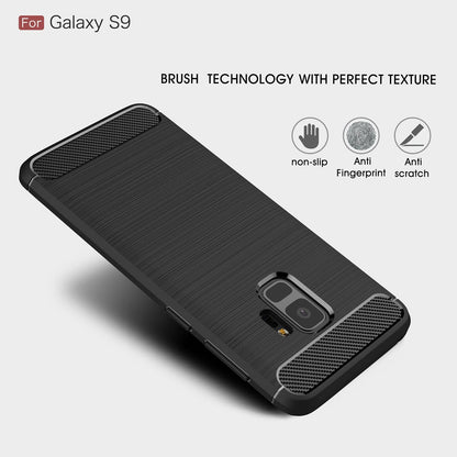 Capa para Samsung Galaxy S9 G960, Techsuit, Carbono, Preta