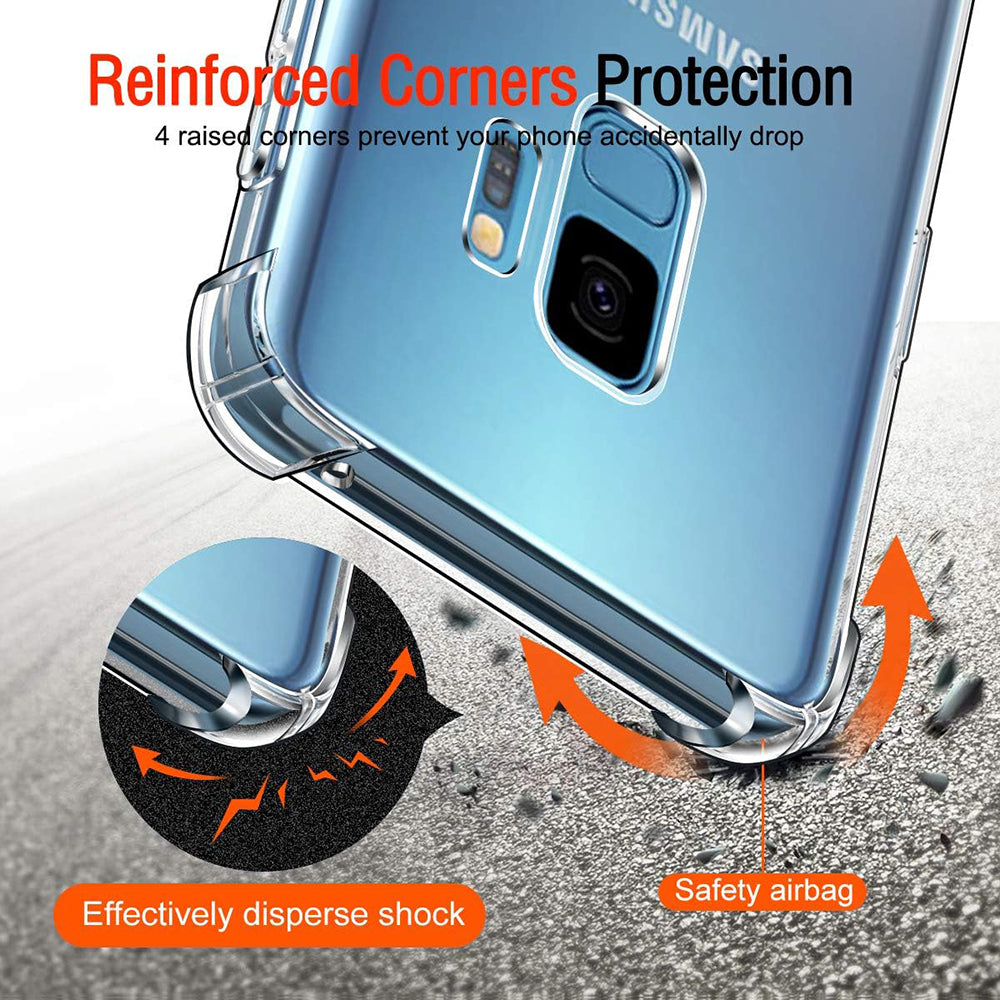 Capa para Samsung Galaxy S9 G960, Techsuit, Shockproof Clear, Transparente
