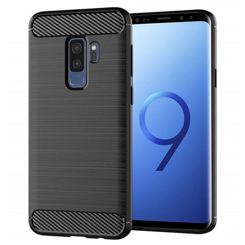 Capa para Samsung Galaxy S9+ G965, Techsuit, Carbono, Preta