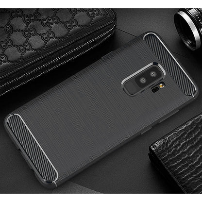 Capa para Samsung Galaxy S9+ G965, Techsuit, Carbono, Preta