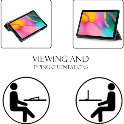 Capa para Samsung Galaxy Tab A 10.1 (2019), Techsuit, FoldPro, Preta