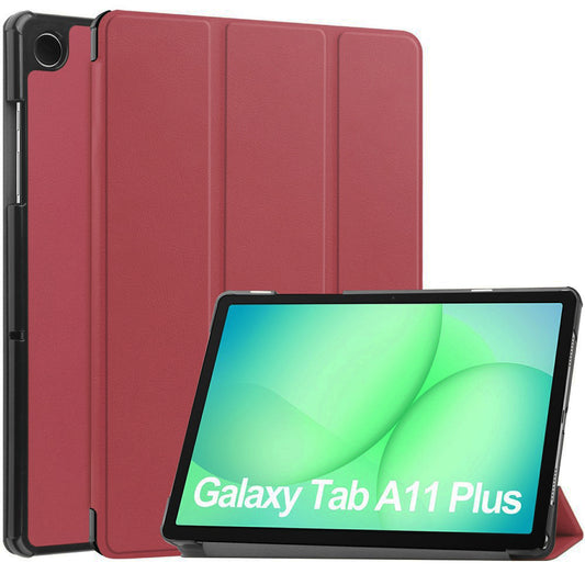 Capa para Samsung Galaxy Tab A11+ / Tab A9+, Techsuit, FoldPro, Vermelha