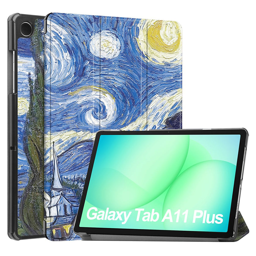 Capa para Samsung Galaxy Tab A11+ / Tab A9+, Techsuit, FoldPro Starry Night, Multicolor