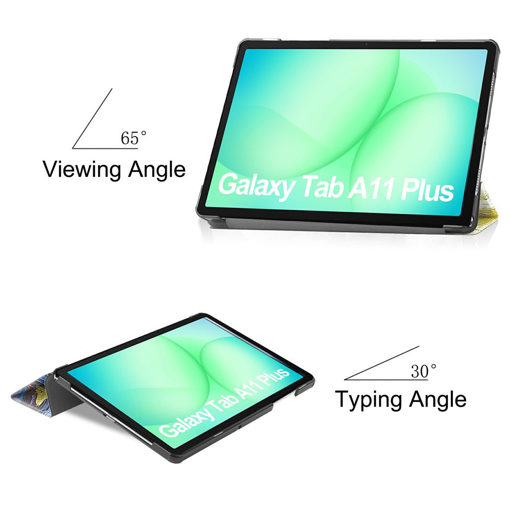 Capa para Samsung Galaxy Tab A11+ / Tab A9+, Techsuit, FoldPro Starry Night, Multicolor