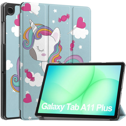 Capa para Samsung Galaxy Tab A11+ / Tab A9+, Techsuit, FoldPro Unicorn, Multicolor