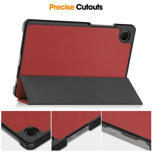 Capa para Samsung Galaxy Tab A11 / Tab A9, Techsuit, FoldPro Novo Modelo, Vermelha
